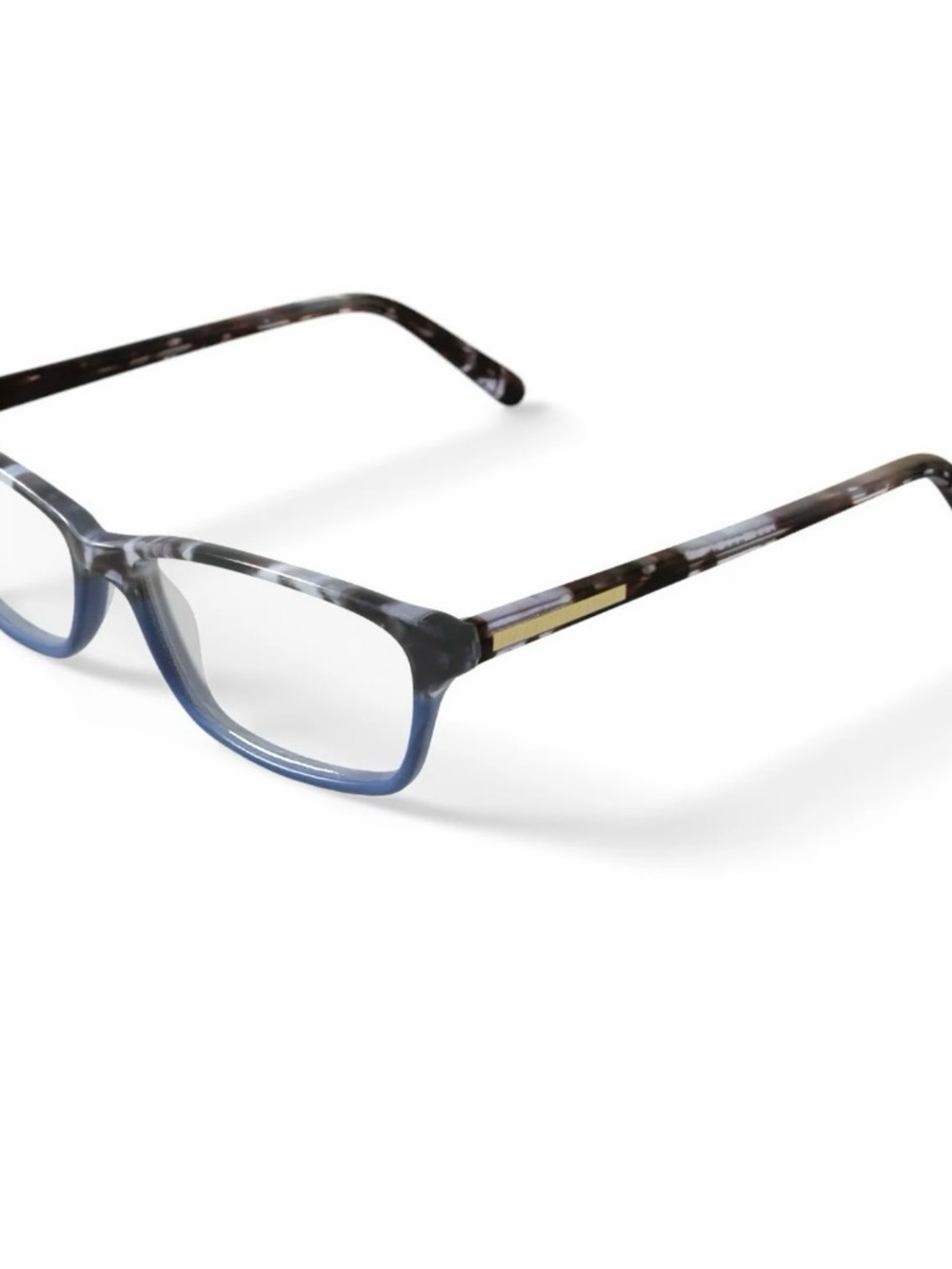 Hard Candy Eyeglasses Women Blue Tortoise TTBGT Rectangular Frames 51-15-140